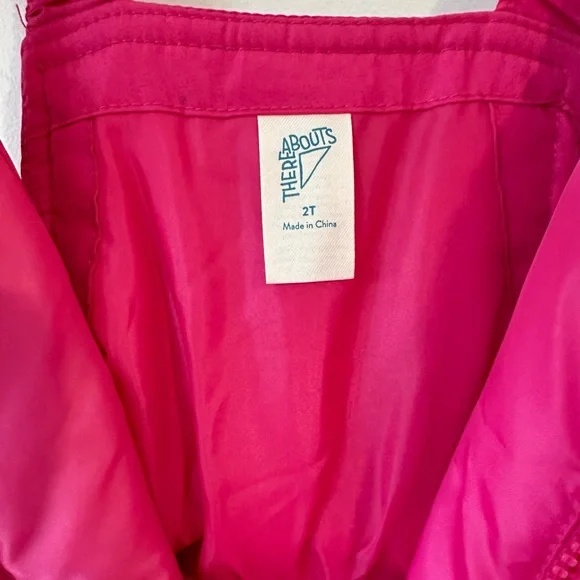 Thereabouts Toddler Girls Cheerful Pink Snow Bibs NWT Size 2T - Picture 6 of 9